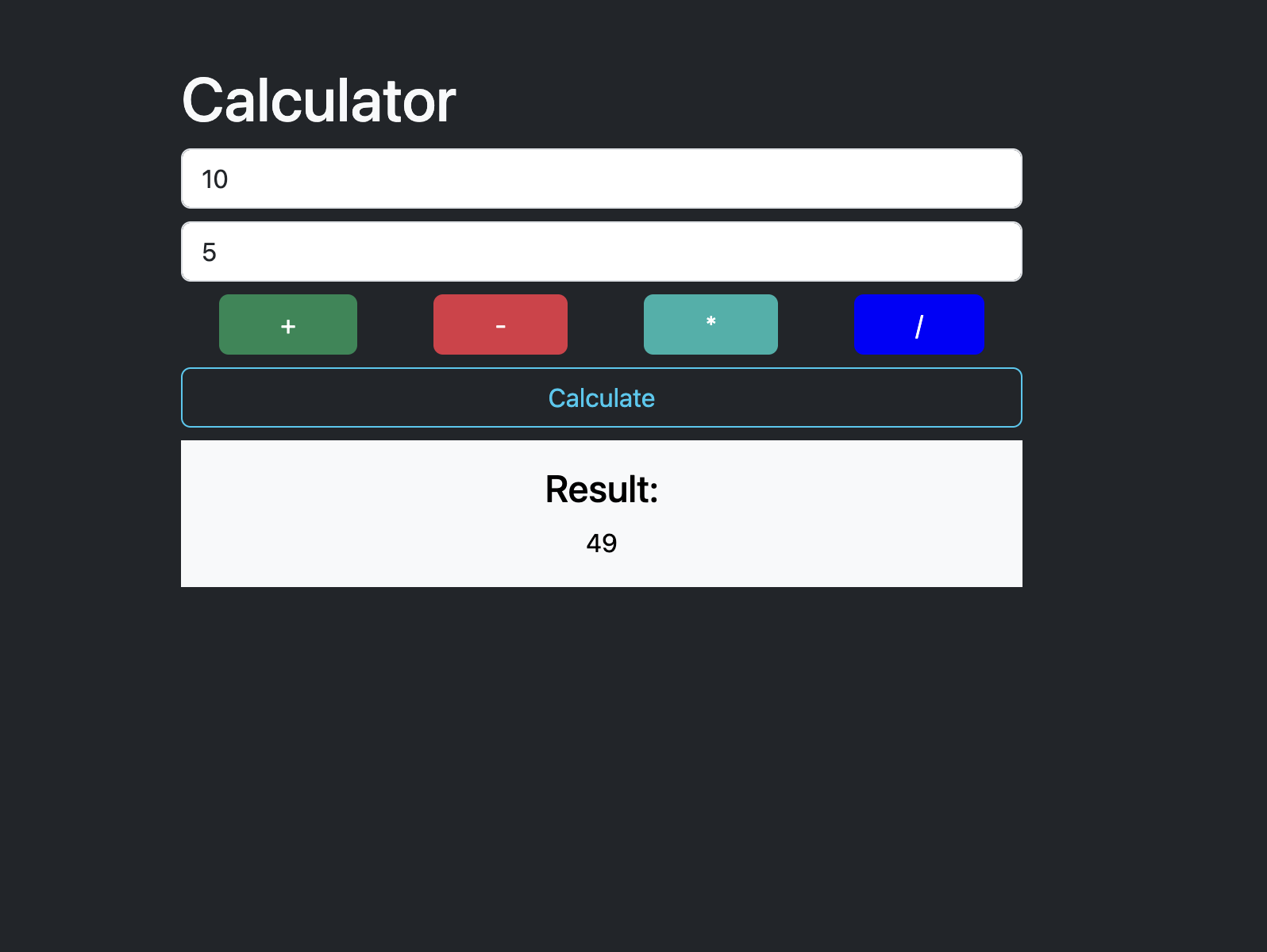 Calculator Preview